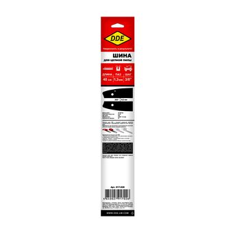 Шина пилы цепной сварная DDE 16"/ 40 см 3/8"-1,3-60 зв (для цепи 91) (160SLHD176)