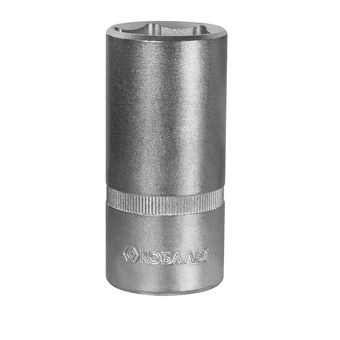 Головка торцевая глубокая КОБАЛЬТ 1/2", 27 мм, CR-V, подвес (644-146)