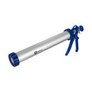 Пистолет для герметика КОБАЛЬТ 600 мл., закрытый алюминиевый корпус, колпачок для баллонов, усилие 12:1 (244-032)