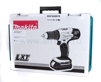 Дрель аккумуляторная безударная MAKITA DDF453SYE (18V, 42Нм, 2акб 1,5Ач, кейс)