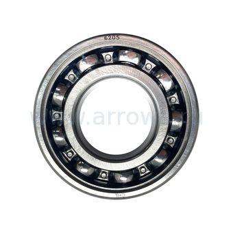 Подшипник шариковый UNITED PARTS 6205 сепаратор металл (открытый)