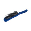 Кордщетка ручная КОБАЛЬТ 6-рядная, стальная, 280 мм, пластиковая рукоятка (248-672)