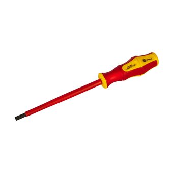 Отвертка диэлектрическая КОБАЛЬТ Ultra Grip SL 6,5 х 150 мм, CR-V, двухкомпонентная рукоятка, подвес (646-461)