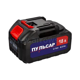 Аккумулятор ПУЛЬСАР Li-Ion, 18В, 4,0Ач, слайдер