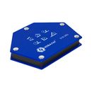 Угольник магнитный КОБАЛЬТ 115 х 90 мм, на 6 углов: 30, 45, 60, 75, 90, 135 градусов, магнит до 22 кг., блистер (918-283)