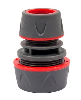 Муфта соединительная QUATTRO ELEMENTI для садового шланга 1/2" - 3/4", мягкий пластик