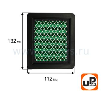 Фильтр воздушный UNITED PARTS для двигателя HONDA GX100, GC135, GC160, GC190, GCV135, GCV160, GCV190 (аналог 17211-ZL8-023)