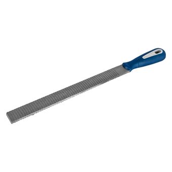 Рашпиль плоский КОБАЛЬТ насечка №2, длина рабочая/общая 225/360 мм, сечение 23х6.5 мм, 2-х компонентная рукоятка, блистер (247-798)