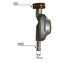 Редуктор газового балона QUATTRO ELEMENTI QE-3300/4000/5000Gi  0.03 bar. с шлангом  (798-737-21)