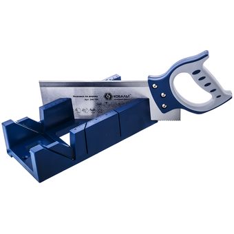 Ножовка по дереву КОБАЛЬТ точный рез, 300 мм, шаг 2 мм (12 TPI), зак.. зуб., 2D-заточка, с пласт. стусл. 300*100 мм, 2-х комп.рук. (246-180)