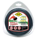 Корд триммерный DDE "Steel rod line" (крест витой армированный, диаметр 2,4 мм, длина 45 м)