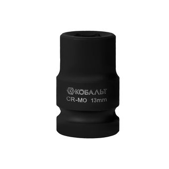 Головка торцевая ударная КОБАЛЬТ 1/2", 13 мм, CR-MO, подвес (642-128)