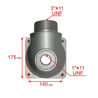 Фланец DDE PTR80H выходной круглый корпус (33048-00204-20)