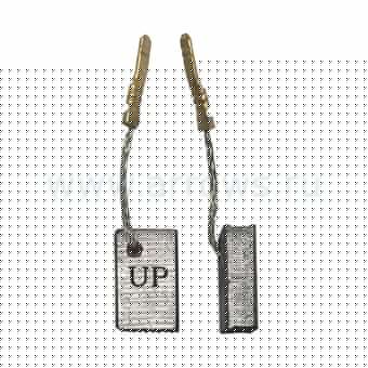 Щетки графитовые UNITED PARTS для METABO W9-100/W9-125 (аналог 316055190) 5х10х15,5мм АВТОСТОП