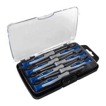 Набор отверток КОБАЛЬТ для точных работ Ultra Grip 50 мм, 7 ШТ: T4, T5, T6, T7, T8, T9, T10, CR-V, кейс, блистер (245-237)