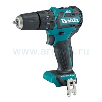 Дрель аккумуляторная ударная MAKITA HP332DZ (10.8 В, БЗП.10мм, 2ск, 35 нм,1,1кг,.Li-ion.бе (HP332DZ)