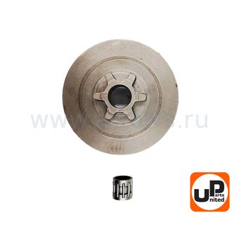 Барабан-зв. UNITED PARTS 3/8"-6T для бензопил 38 куб.см., PARTNER 340S/350S/360S с подшипником