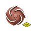 Крыльчатка помпы DDE PN51/PN81 резьба 3/4"x16 UNF