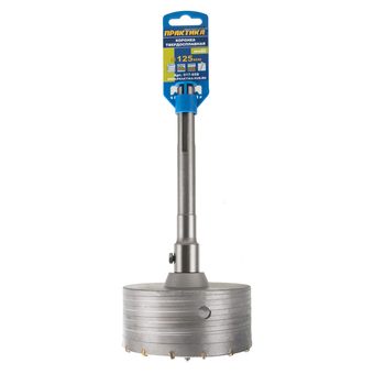 Коронка твердосплавная ПРАКТИКА SDS-Max ударная 125 мм (1шт.) клипса (917-958)