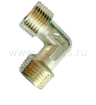 Фитинг-переходник UNITED PARTS -уголок для компрессора, резьба внешняя 3/8"×3/8"