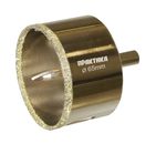 Коронка алмазная ПРАКТИКА "Профи" по керамограниту/керамике  65х70мм, пилотное сверло (1шт) блистер (917-705)