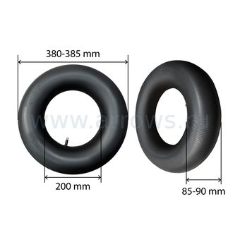 Камера UNITED PARTS для колеса 4.80/4.00-8