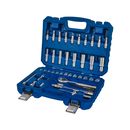 Набор головок торцевых КОБАЛЬТ с трещоткой 1/4", 40 ПРЕДМЕТОВ, CR-V, кейс (923-965)