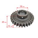 Шестерня DDE ST6562/ST7066 (795-538-136)