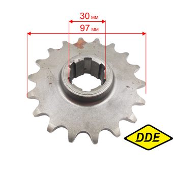 Звёздочка DDE V700II-DWNm Буцефал-1М редуктора,ведомая (2.02.04.000300)