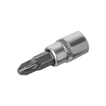 Головка торцевая со вставкой КОБАЛЬТ 1/4", PZ2, CR-V, подвес (923-446)