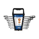 Набор ключей комбинированных трещоточных КОБАЛЬТ 8,10,11,12,13,14,17,19 мм, CR-V, трещоточный механизм 90 ЗУБЬЕВ, держатель (923-989)