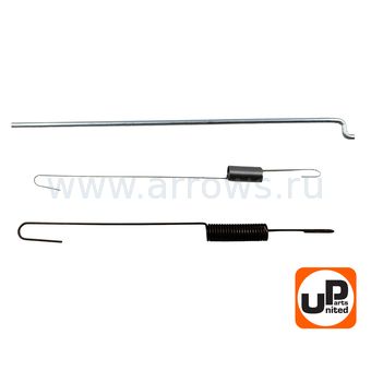 Пружины UNITED PARTS тяги регулятора 168F/170F GX160/GX200 (комплект: 2 пружины, 1 тяга)