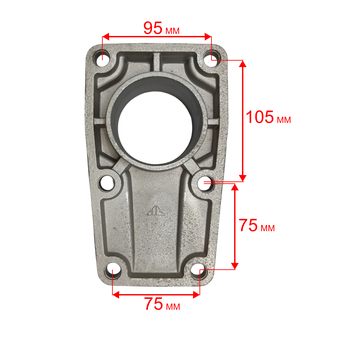 Фланец DDE PTR80H всасывающий аналог 011157302 KTH-80H (80SP-004)
