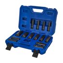 Набор головок торцевых ударных глубоких КОБАЛЬТ 1/2", 18 ПРЕДМЕТОВ: головки 14 шт. (10-32 мм), 2 кольца, 2 штифта, CR-MO, кейс (917-124)