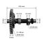 Распредвал UNITED PARTS 168F/170F/GX160/GX200 шестерня металл