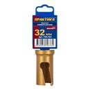 Коронка твердосплавная универсальная ПРАКТИКА  32 мм (1шт) клипса (796-764)