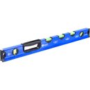 Уровень сантехнический КОБАЛЬТ 600 мм, профиль 28 x 60 мм, 5 глазков, 1 ручка, V-паз, точность 1 мм/м, для водных работ (243-332)