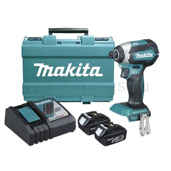 Шуруповёрт аккумуляторный ударный MAKITA DTD153RFE (18 В,170нм,1,3кг, 2акк.,Li-ion, 3Ah, (DTD153RFE)