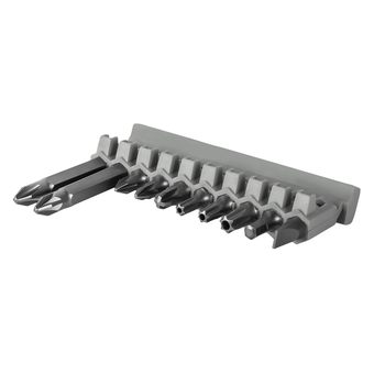 Набор бит ПРАКТИКА "Мастер" 11 шт 25 и 50 мм PH, PZ, HEX SL, TORX держатель 60 (908-214)