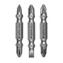 Набор бит ПРАКТИКА "Мастер"  3шт  PH2/PZ2,  PH2/PH1,  PH2/SL0.8-5  50мм, блистер (776-362)