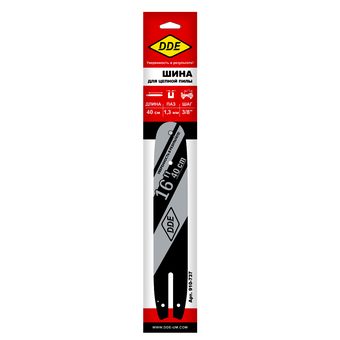 Шина пилы цепной сварная DDE 16"/ 40 см 3/8"-1,3-55 зв (для цепи 91P/VS/VXL)(160SDEA074)