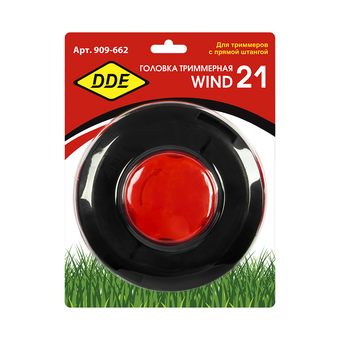 Головка триммерная DDE Wind 21 универсальная полуавтомат быстрая смена корда (крепление под гайку диска)