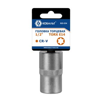 Головка торцевая КОБАЛЬТ 1/2, TORX E14, CR-V, подвес (922-234)
