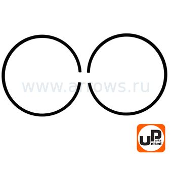 Кольцо поршневое UNITED PARTS Ø50мм, компл 2шт, для STIHL MS440/TS420 (аналог 11280343000)