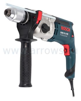 Дрель ударная BOSCH GSB 21-2 RE ( 1100 Вт, БЗП.13мм, 2скор, 40нм, 2,7кг, кейс)_ (060119C500)