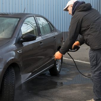Мойка высокого давления QUATTRO ELEMENTI   VERONA 150 Turbo (2000 Вт, 150 Бар, 400 л/час, Колеса) + роторная насадка (242-328)