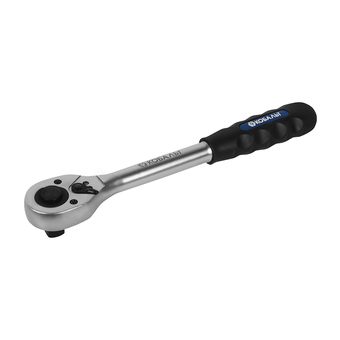 Трещоточная рукоятка КОБАЛЬТ 1/2" 250 мм, 45 зубьев, флажковый переключатель, CR-V, подвес (642-401)