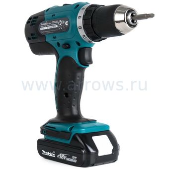 Дрель аккумуляторная безударная MAKITA DDF453SYX5 (18V, 42Нм, 1акб 1,5Ач)