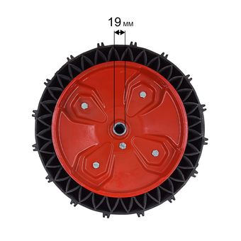 Колесо снегоотбрасывателя DDE 14" ST6561/6563/6563E/7067 (БЕСКАМЕРНОЕ, посадка 20мм)