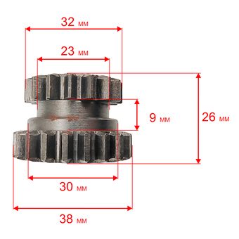 Шестерня редуктора DDE V700 II-DWN Буцефал